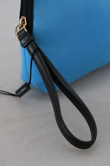 Dolce & Gabbana Elegant Blue Polyamide Pouch Bag