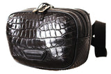 Dolce & Gabbana Elegant Caiman Leather Fanny Waist Pouch