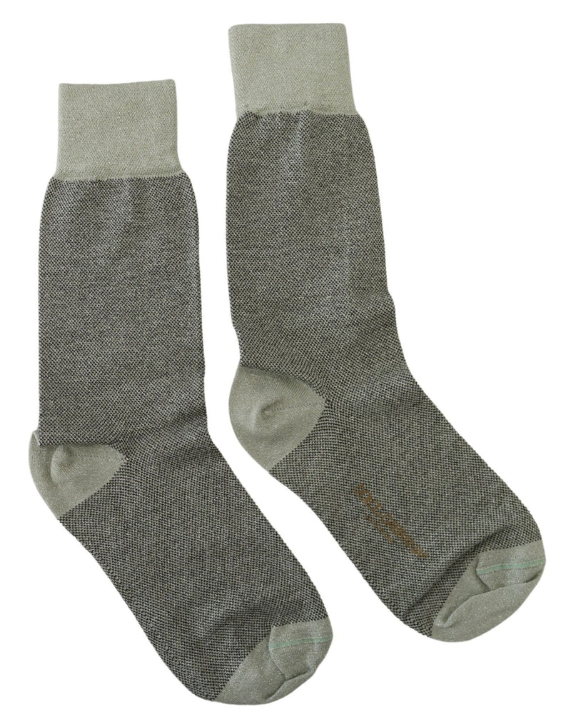 Dolce & Gabbana Elegant Low Cut Grey Designer Socks