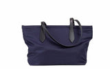 Burberry Small Navy Blue Logo Econyl Nylon Tote Shoulder Handbag Purse