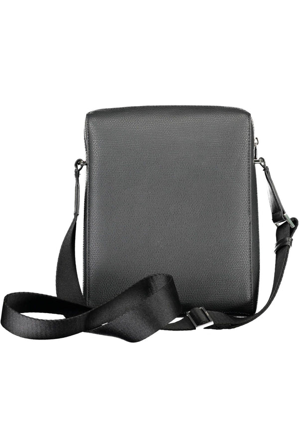 Calvin Klein Eco-Chic Black Shoulder Bag with Contrasting Accents