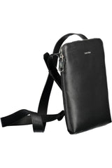 Calvin Klein Elegant Black Shoulder Bag with Logo Detail