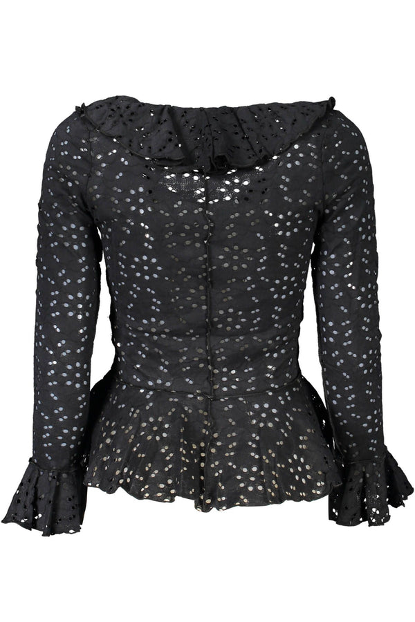 Desigual Elegant Long Sleeve V-Neck Blouse