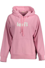 Levi's Chic Pink Hooded Cotton Sweatshirt